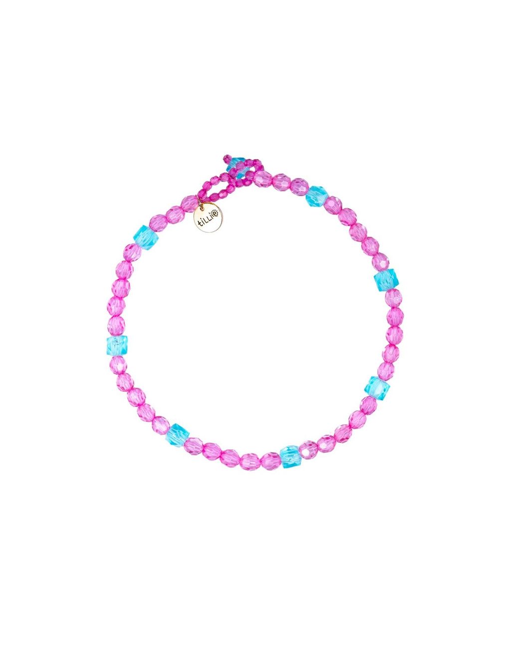 Tillie Beads Pink Fuchsia Daily Wear Carnival Bead Necklace