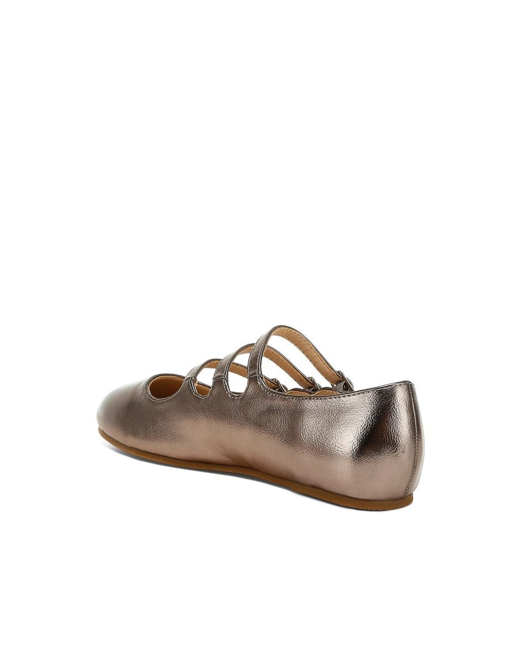 Rag & Co Brown Neutrals Macarina Triple Strap Mary Jane Sandals