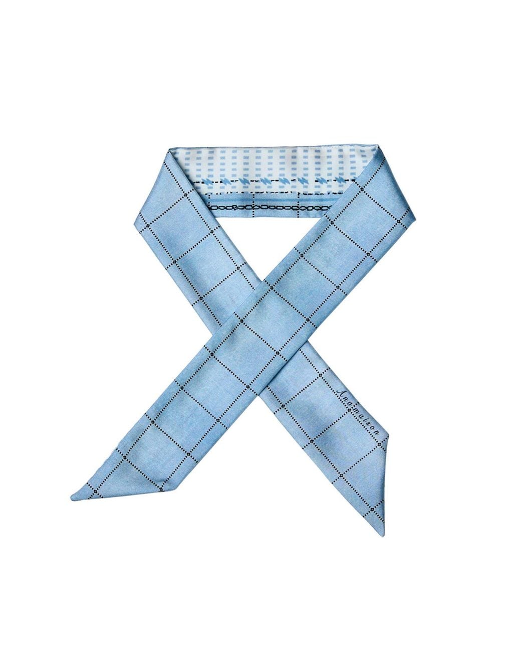 Ana Maison Blue Coco-Look Twilly Scarf