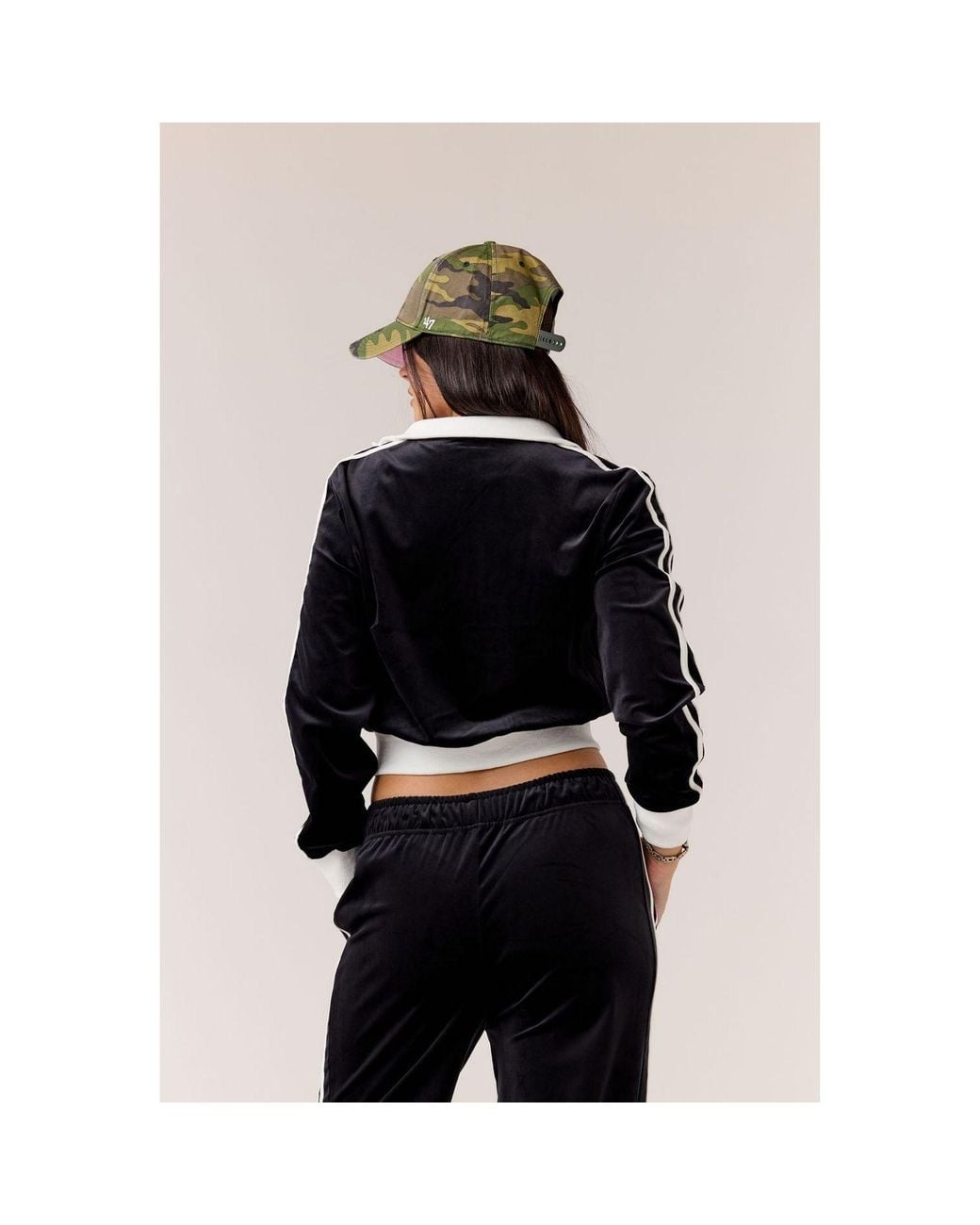 Goldie Byrd Black Velour Track Jacket