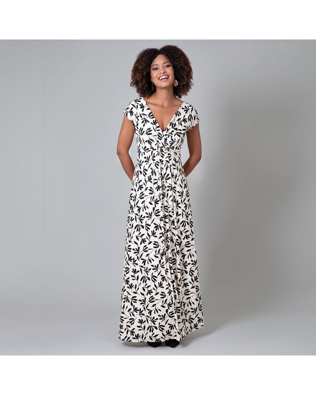 Alie Street London White Neutrals Sophia Maxi Dress