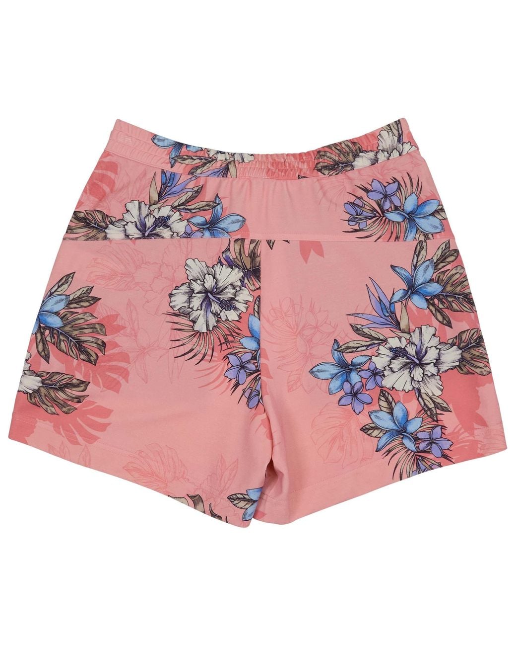 Lords of Harlech Red Penelope Exotic Floral Coral Drawstring Short