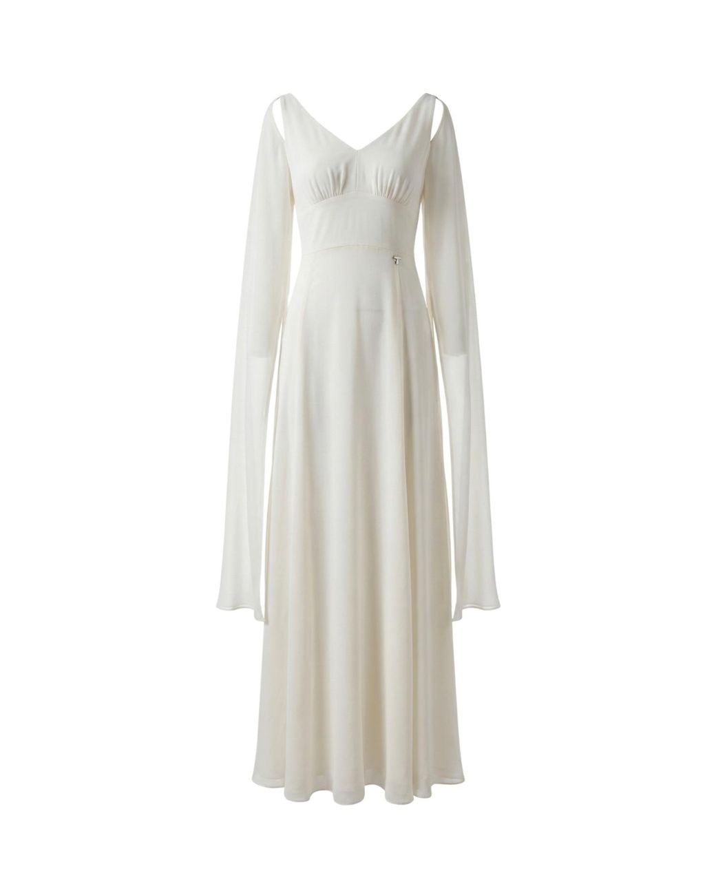 Luna Fashion House White Ivory Maxi Dress, Rebeka