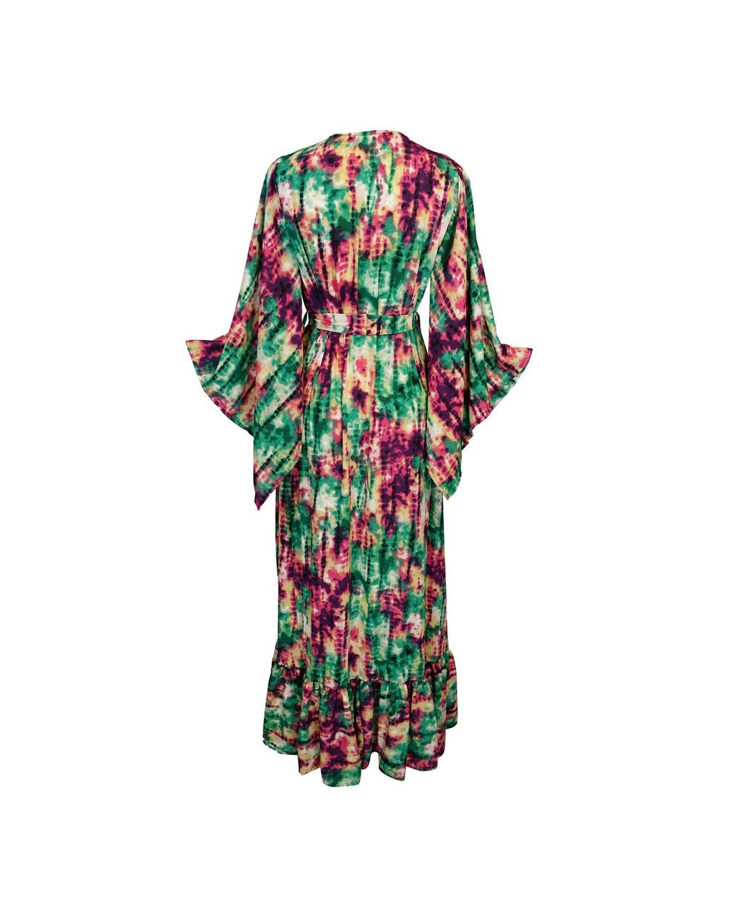 Jennafer Grace Green Janys Scarf Sleeve Kimono