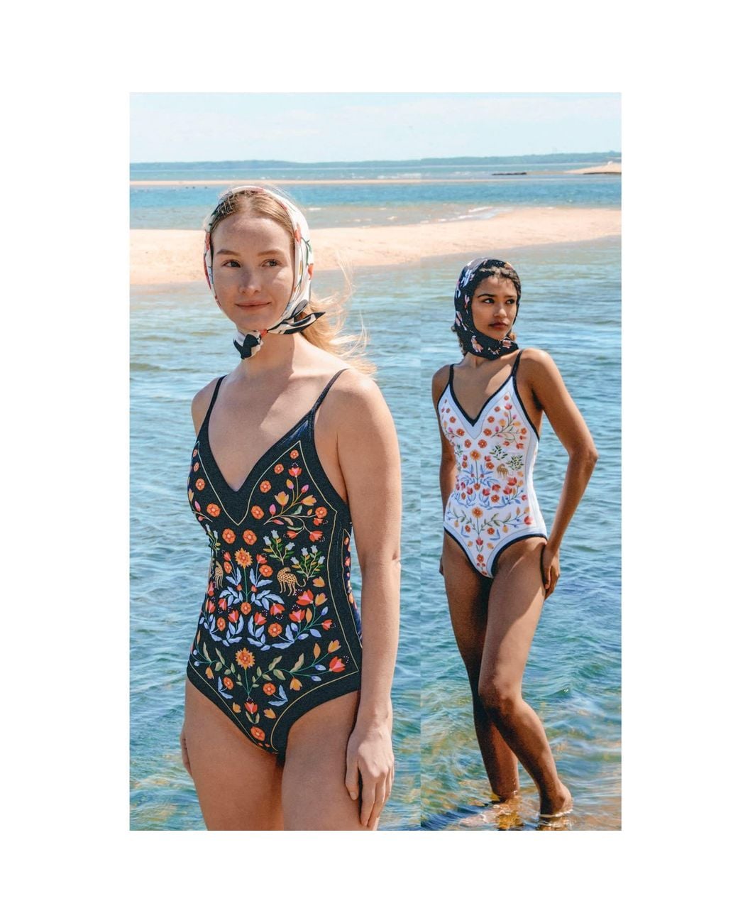 Jessie Zhao New York Black Night Imagination Reversible V-Neck One-Piece Swimsuit