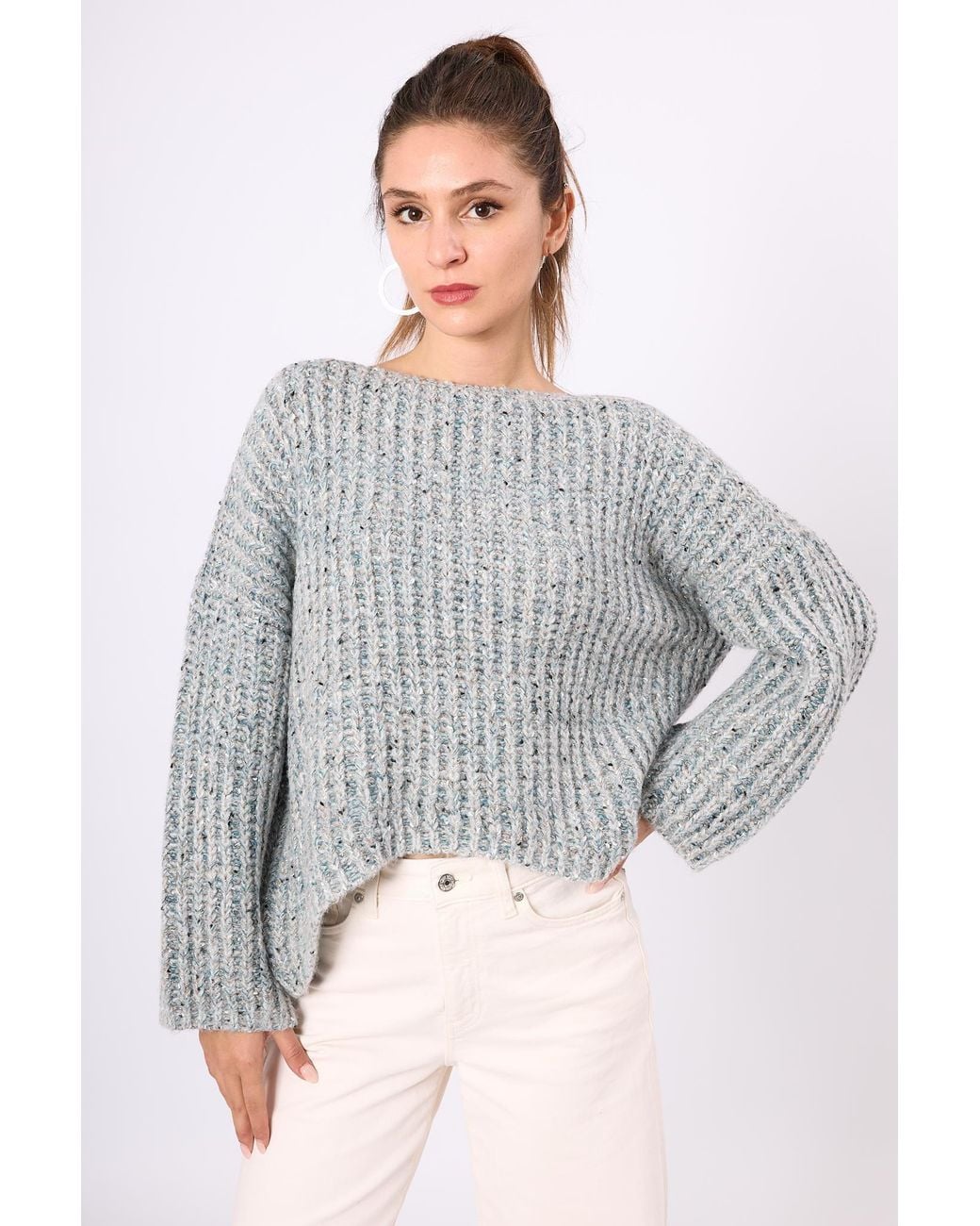 Peraluna Gray Maggie Thessaloniki Knit Subtle Glittered Jumper