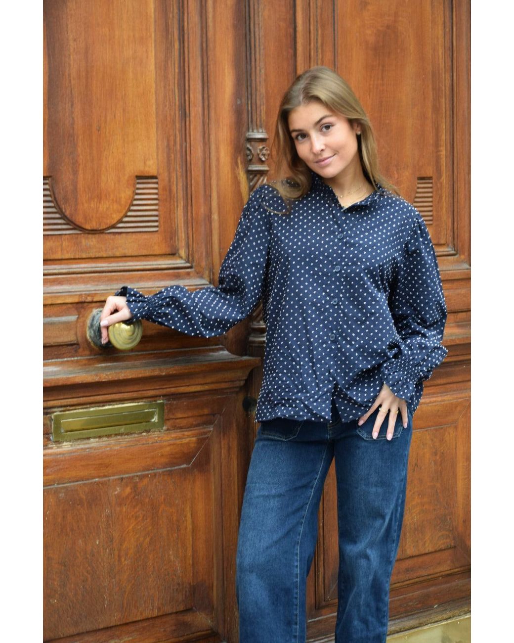 Mind Traveler Blue Nina Blouse
