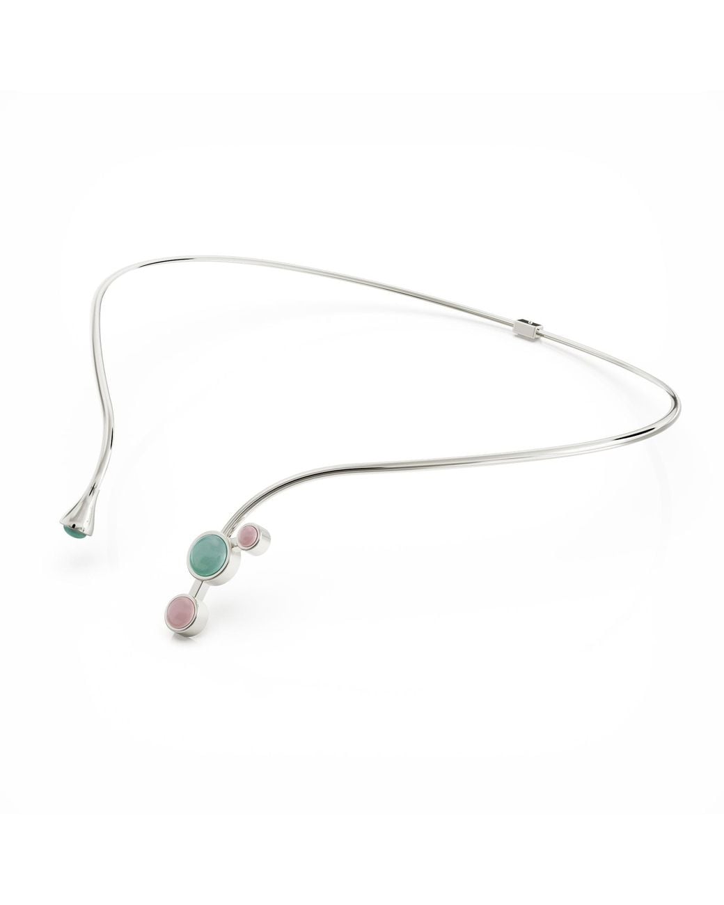 Linda Fiore Metallic Aurora Collier Sterling