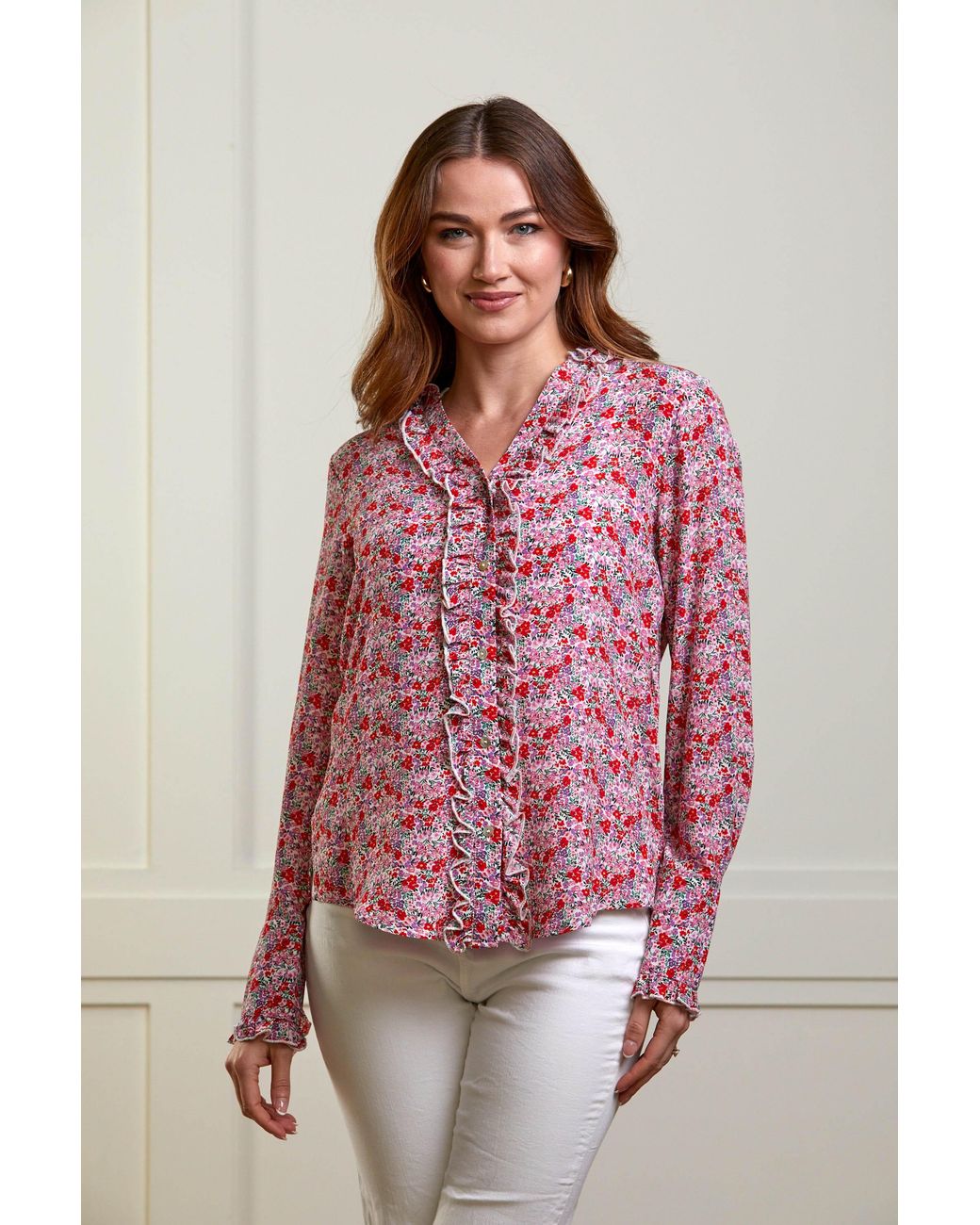 Guinea London Pink Floral Print Shirt