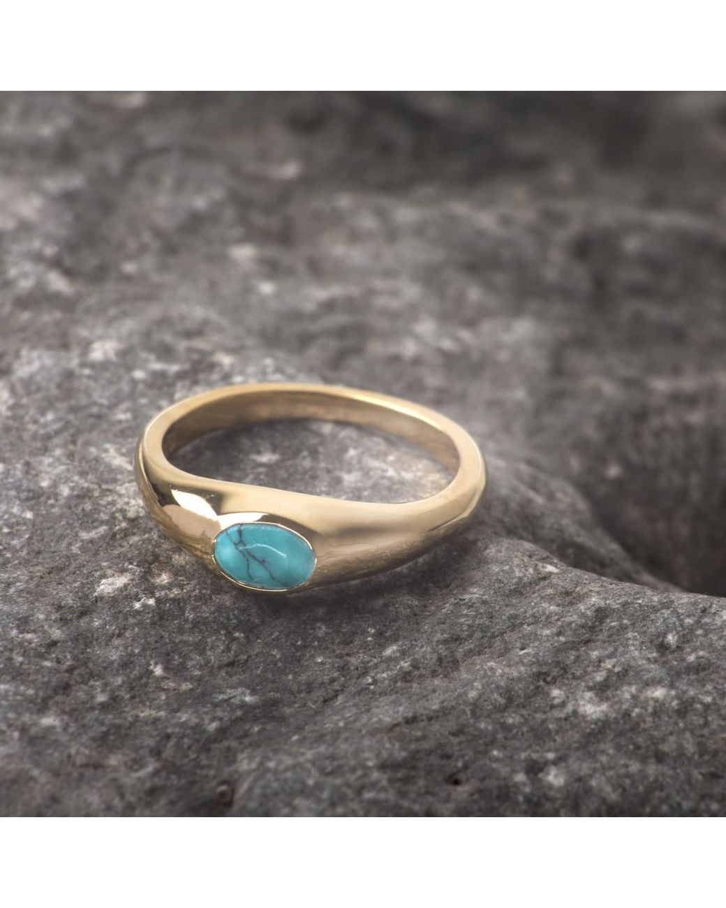The Jewellery Store London Metallic Oval Signet Ring