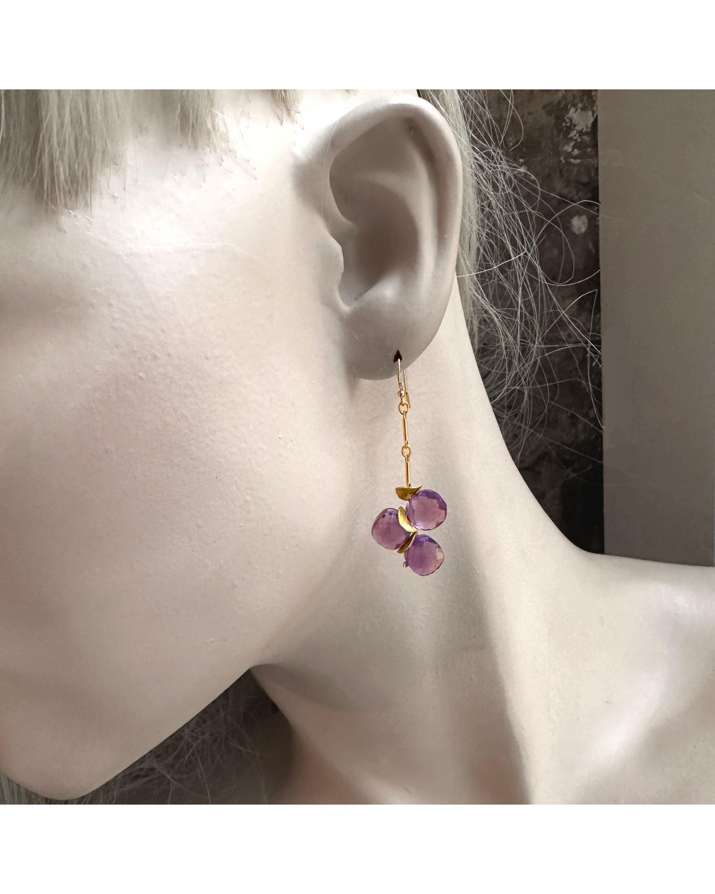 Lori Kaplan Design Purple Amethyst Passion Earrings