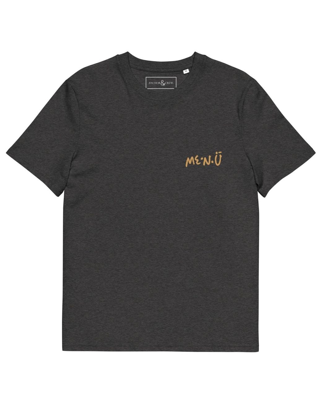 Anchor and Crew Black Heather Twelve Me.N.U Editions Organic Cotton T-Shirt