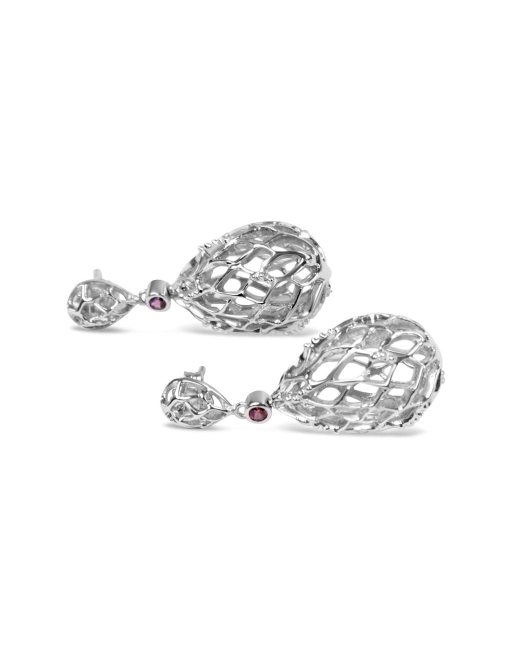 Bellus Domina Metallic Sterling Plated Balloon Earrings