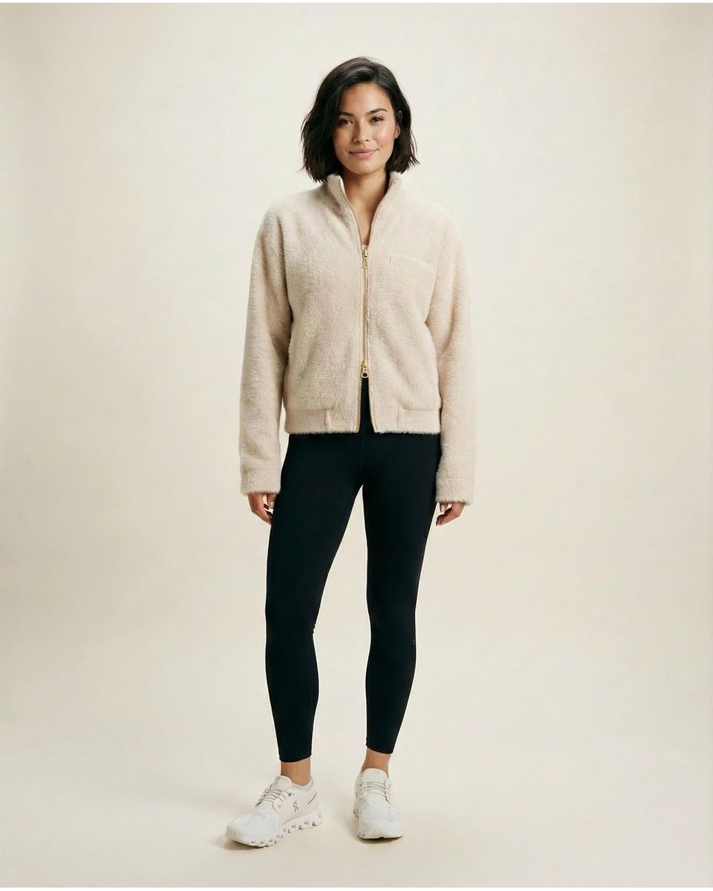 ROAV Natural Neutrals Everyday Emma Soft Double Zip Cardigan