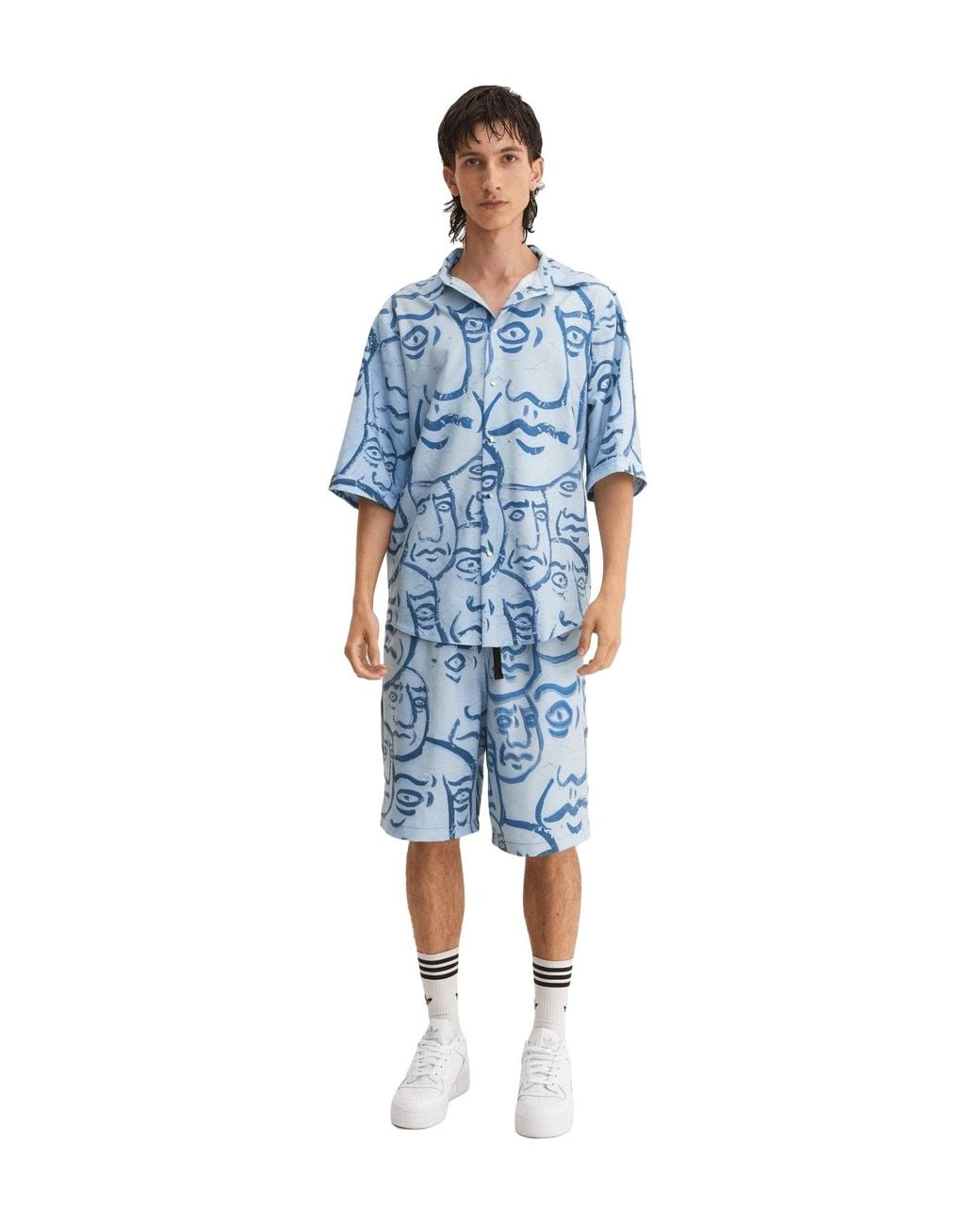 mysimplicated Blue Short Sleeve Shirt for men