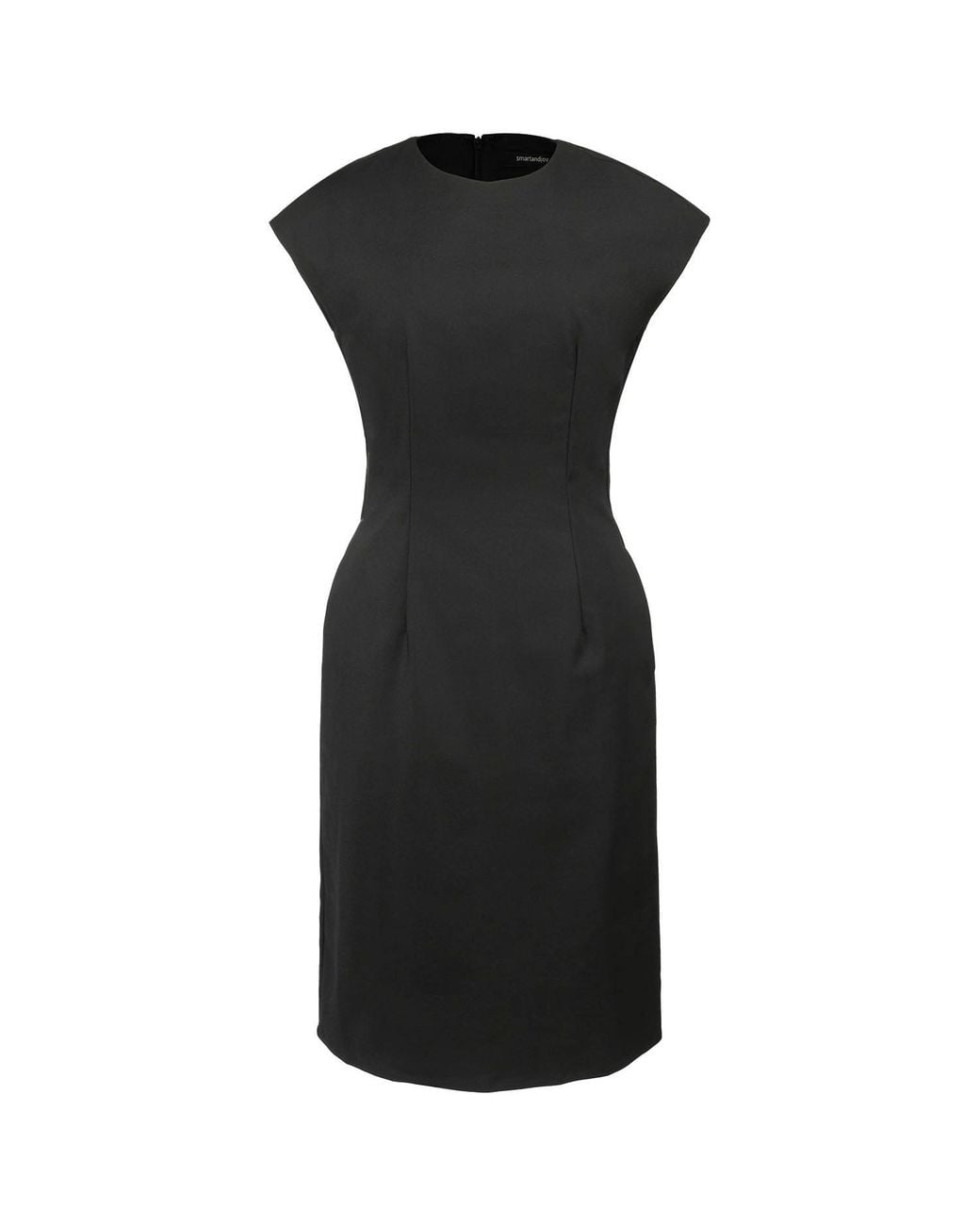 Smart and Joy Black Minimalist Tailor Dress