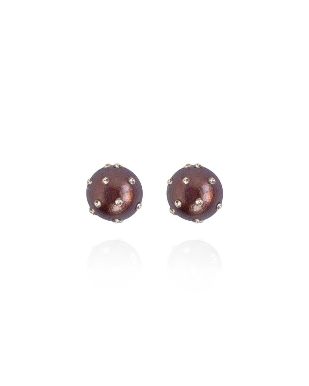 Saule Label Purple Gaia Jet Petite Earrings