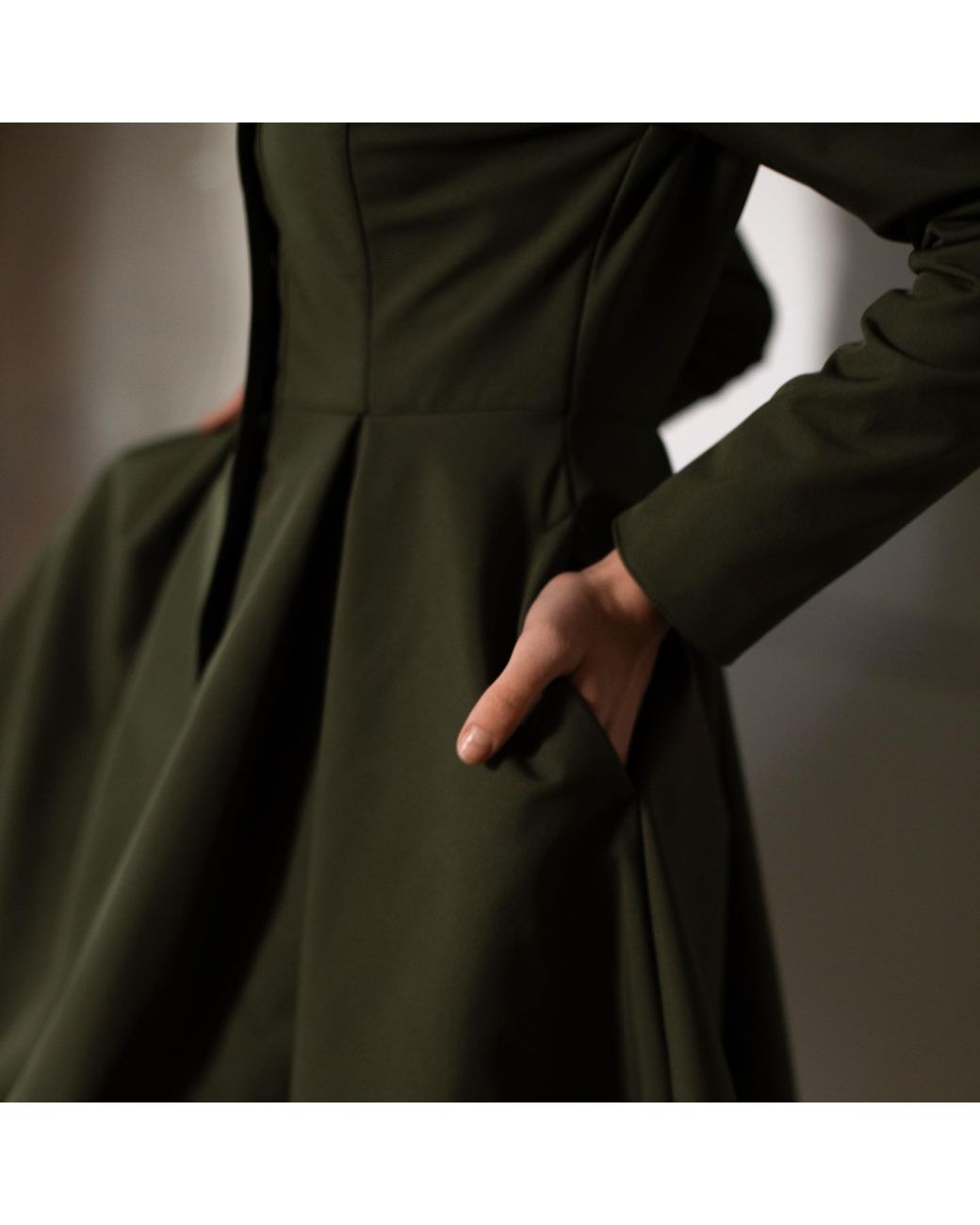 RainSisters Green Khaki Waterproof Coat For Moss