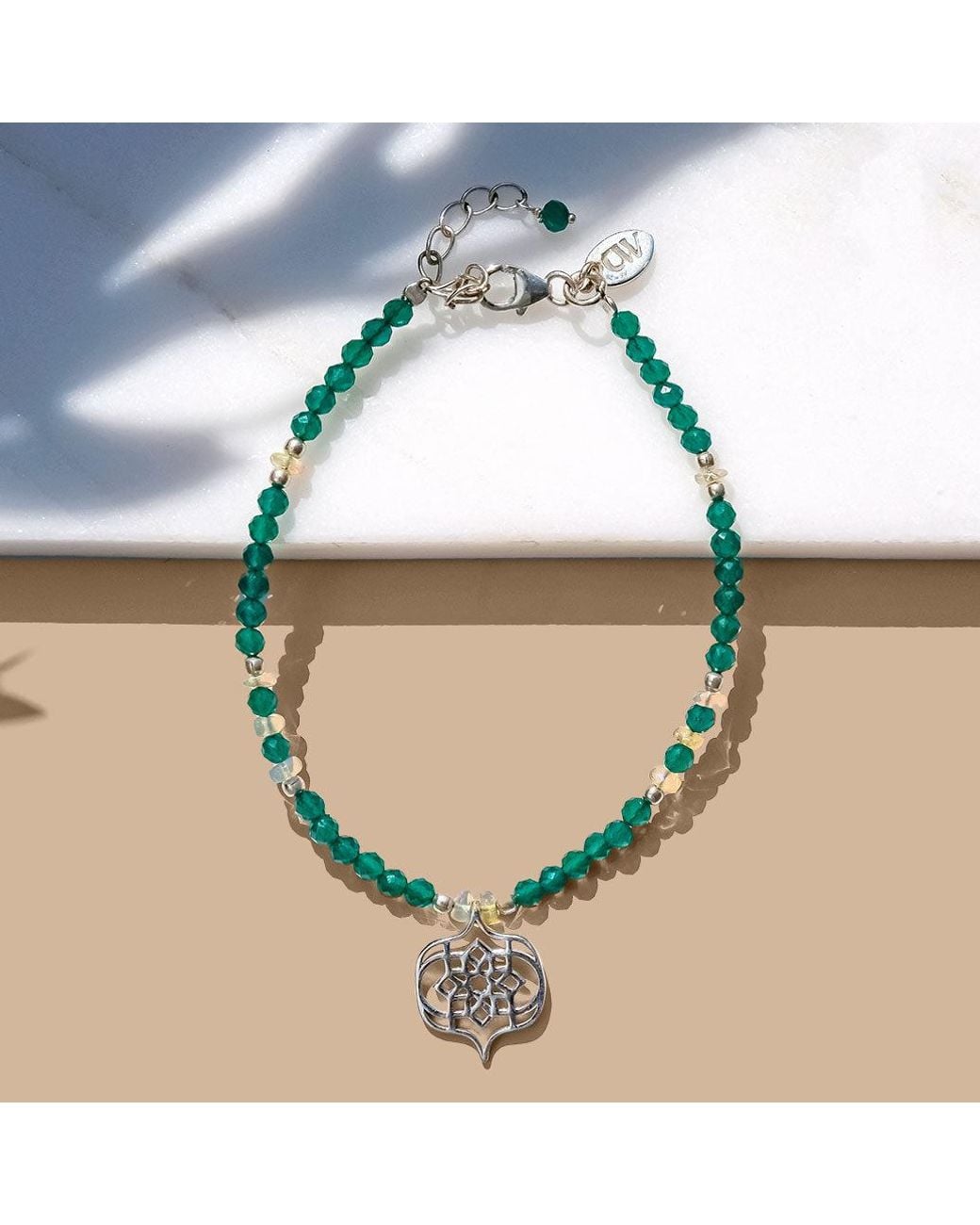 Charlotte's Web Jewellery Green Sevilla Dream Silver Beaded Bracelet