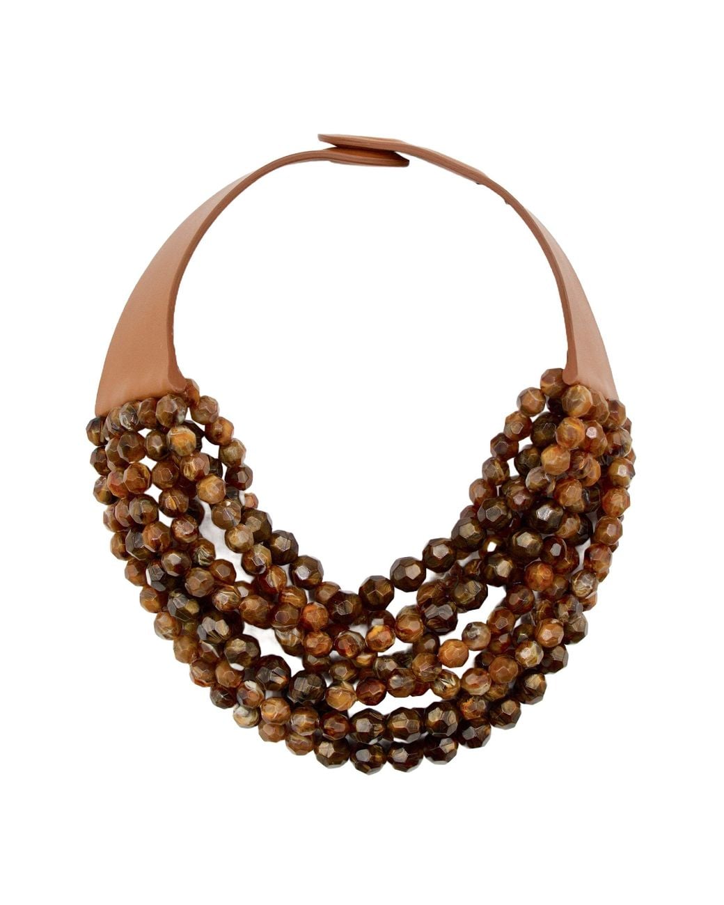 Fairchild Baldwin Brown Neutrals Bella Grace Deep Havana Necklace