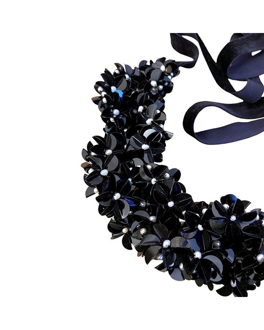 PINAR OZEVLAT Black Yasmine Necklace