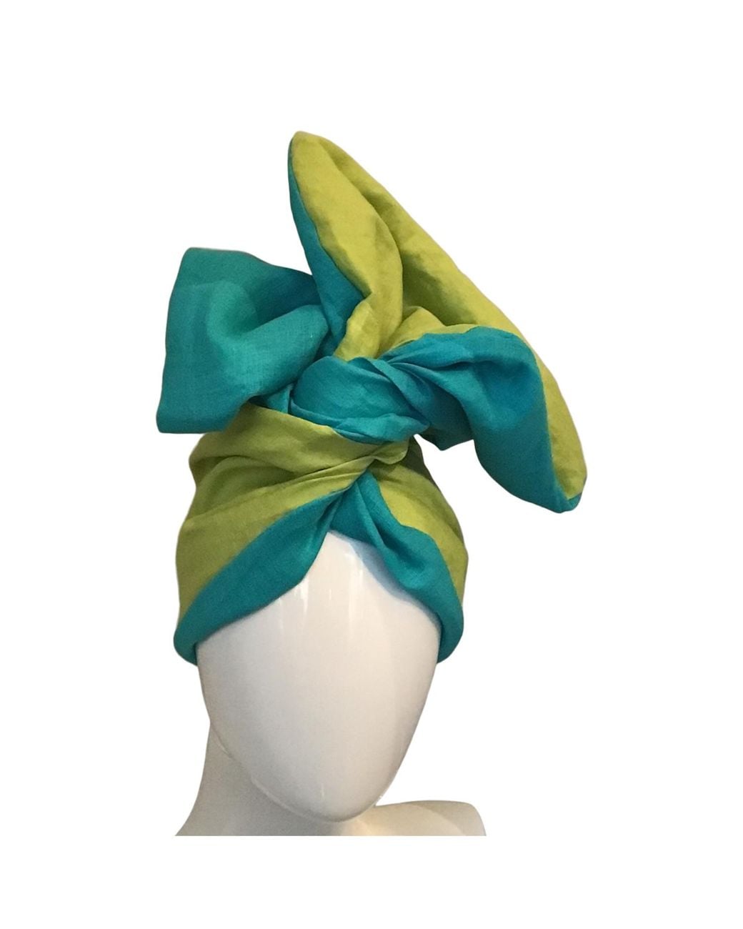 Romer Millinery Green Twisturban Turban