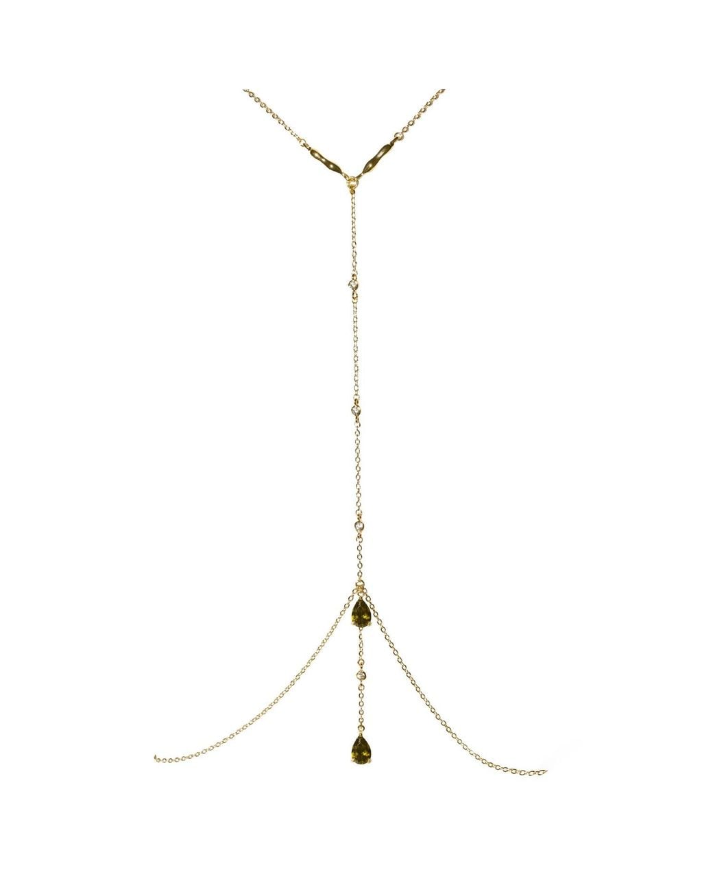 Studio Baloge Metallic Verdelle Body Chain