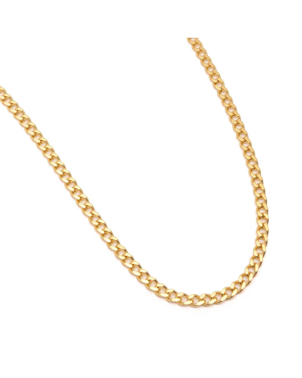 Nialaya Metallic Cuban Link Chain for men