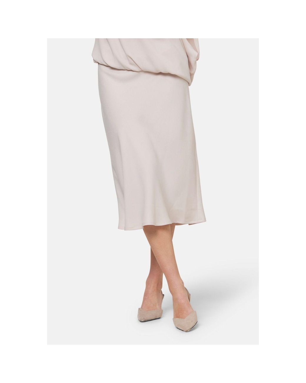 Helen Mcalinden White Neutrals Peyton Natural Pearl Skirt