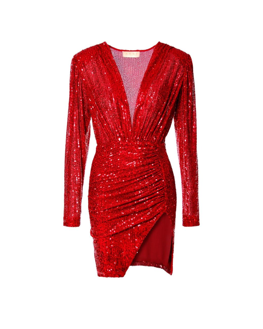 Aggi AGGI by HALEWSKI Lilou Brilliant Ryby Sequin Mini Dress in Red | Lyst UK