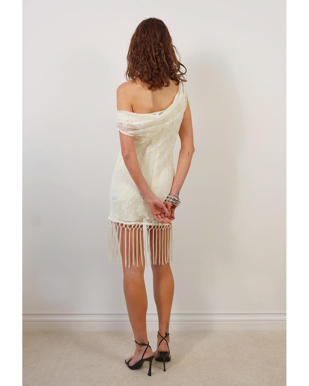 Tohen White Neutrals Astley Mini Dress