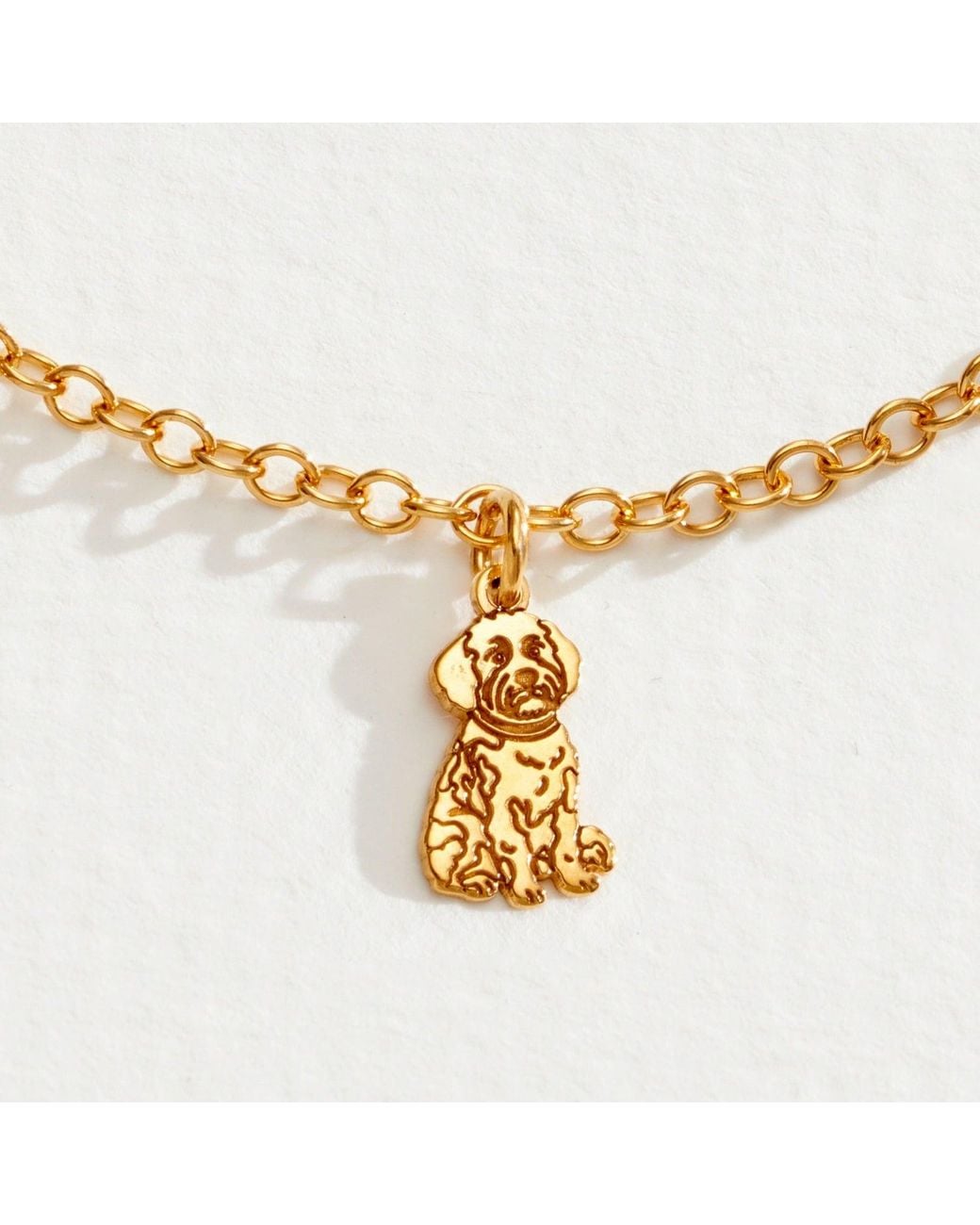 Posh Totty Designs Metallic Plated Cockapoo Dinky Charm Bracelet