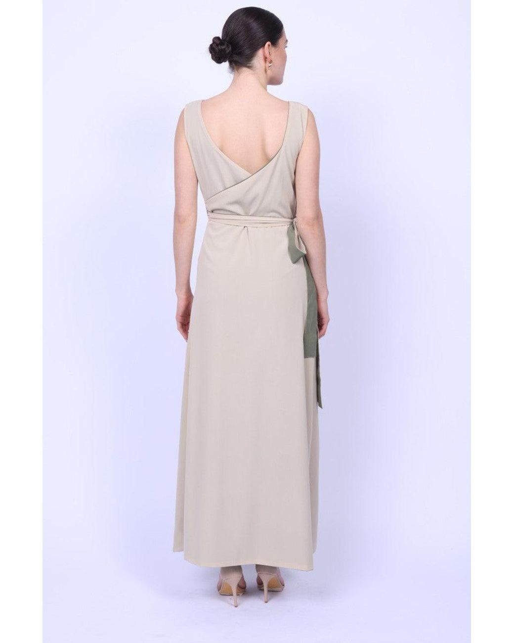 Mary Dickow Green Neutrals Malaika Dress
