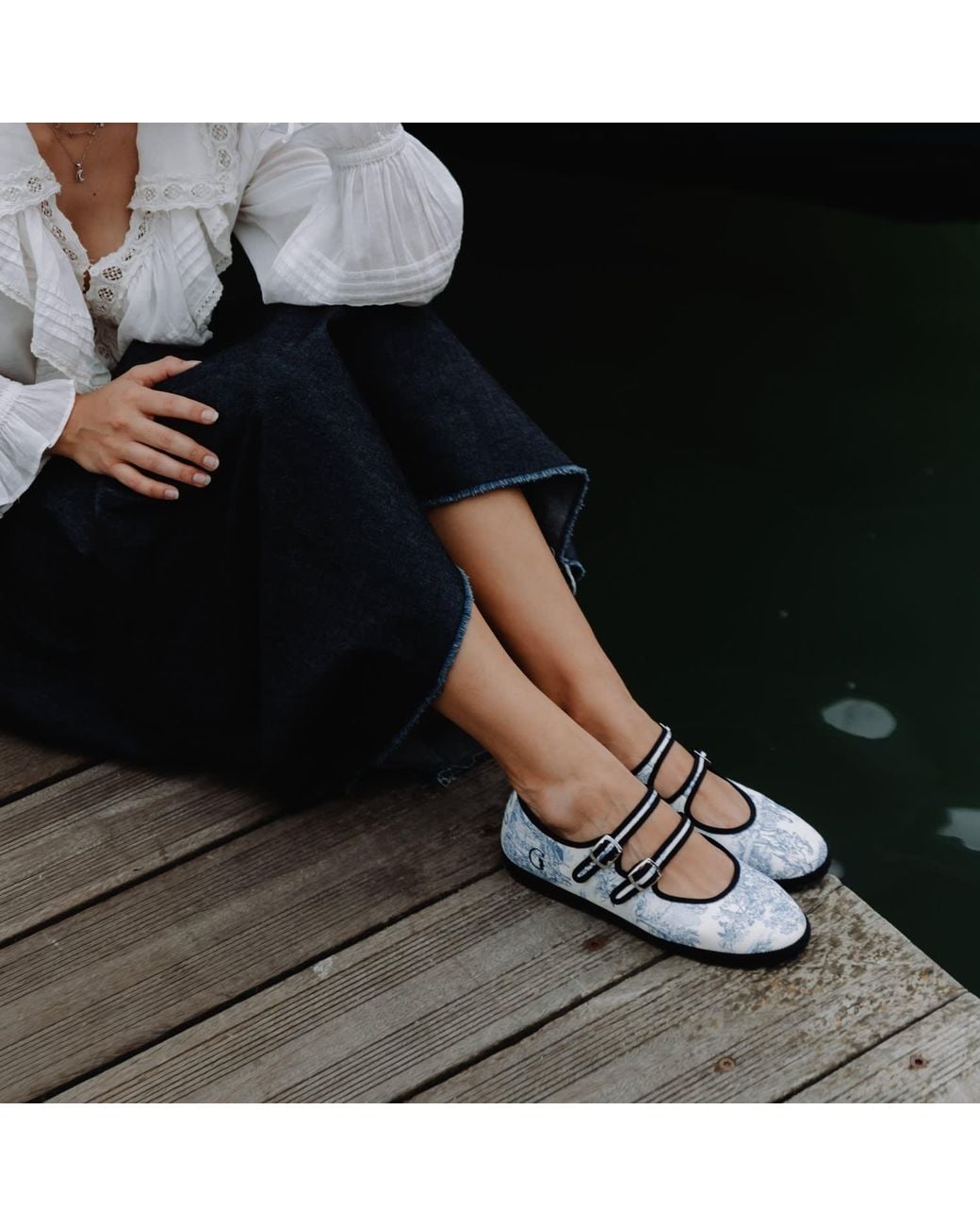 Gondolina Shoes Blue Neutrals Biennale Mary Jane