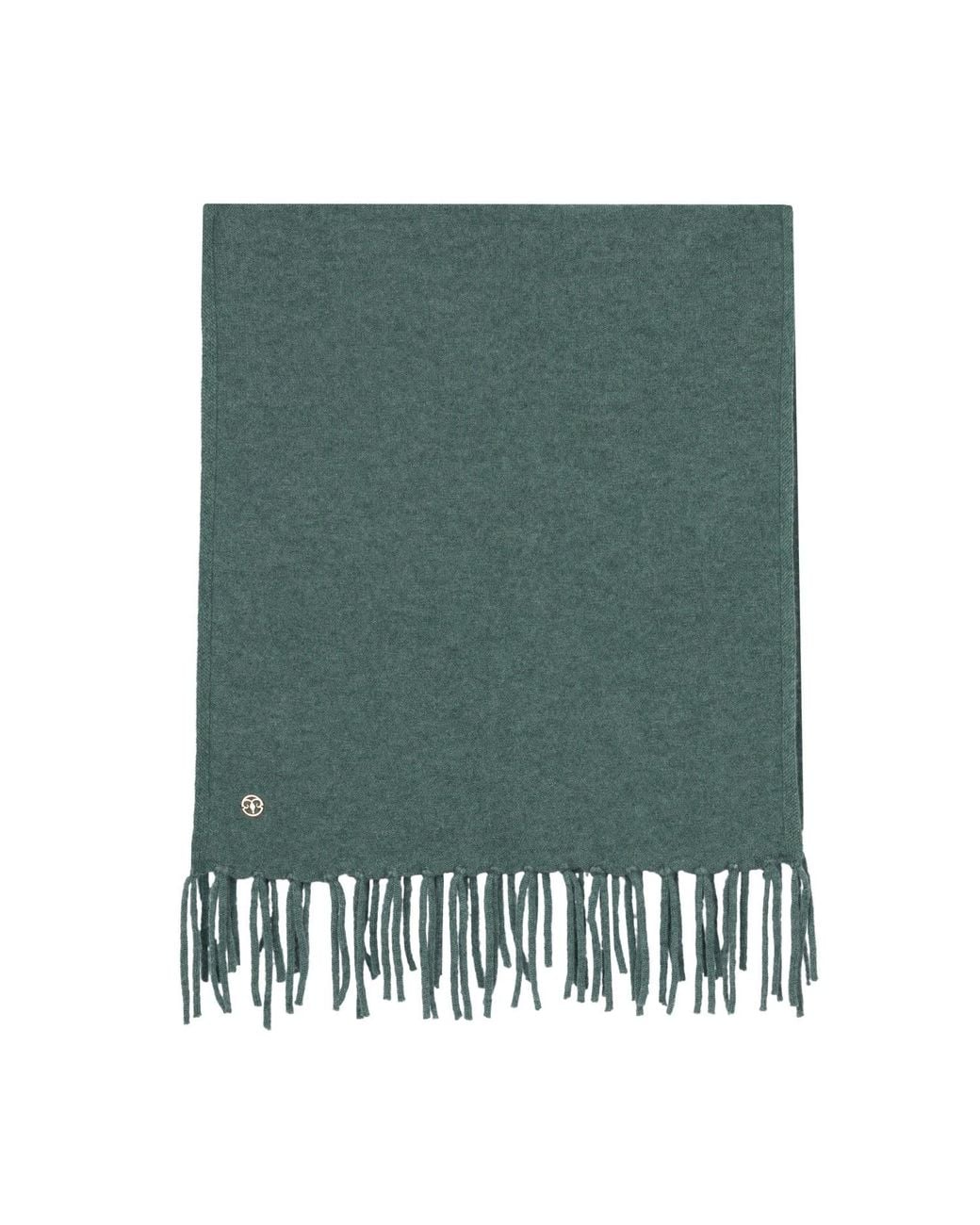 Bel Cashmere Blue Fringed Knitted Scarf