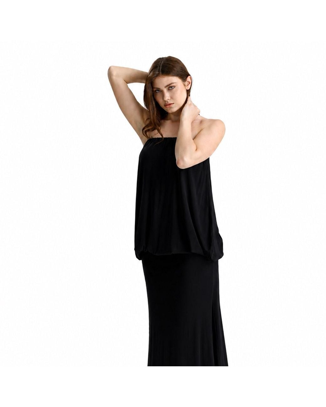 Maison De Gala Black Valerie Noir Maxi Dress
