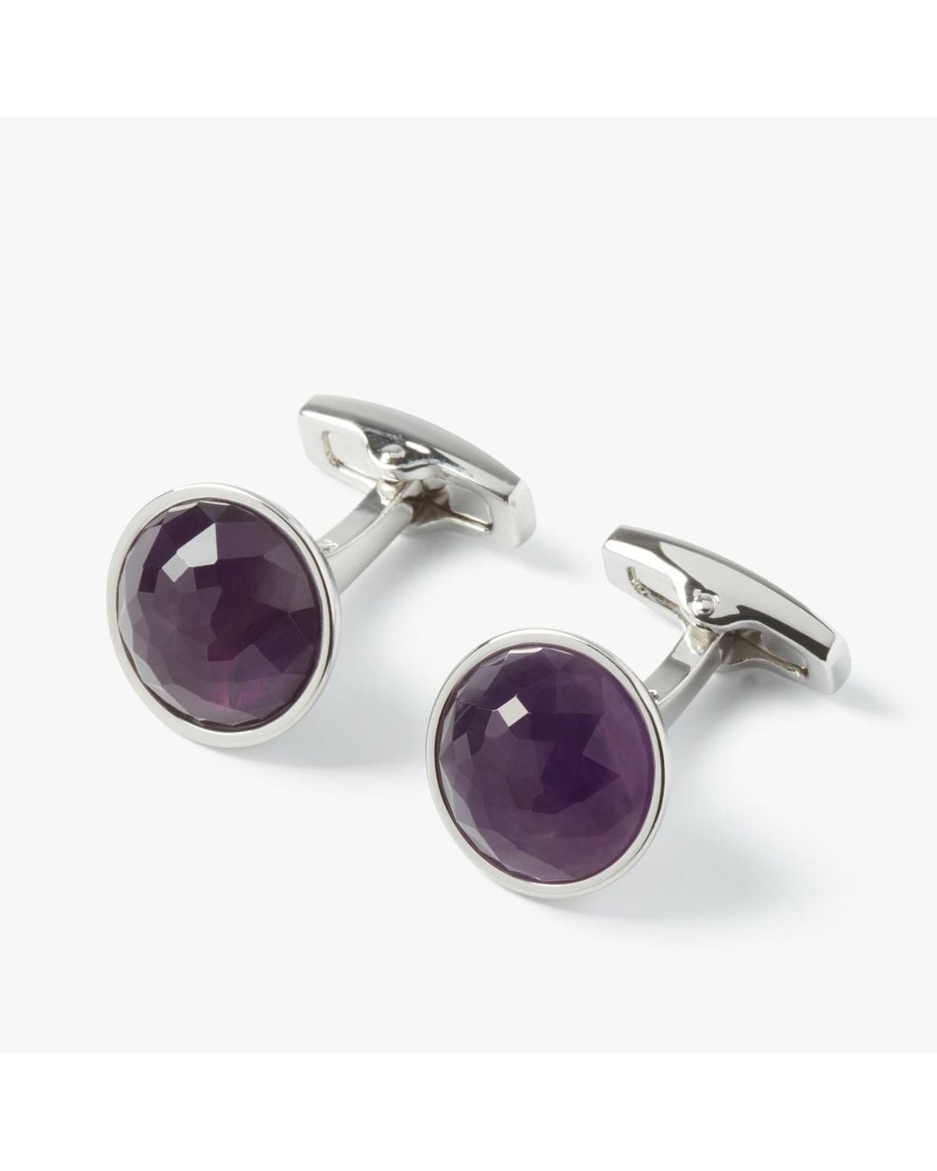 Simon Carter Purple Amethyst Rondo Cufflinks for men