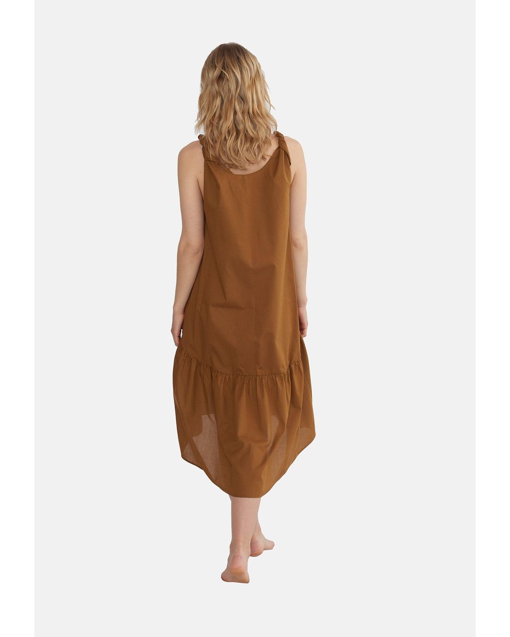 GROBUND Brown The Dagmar Dress