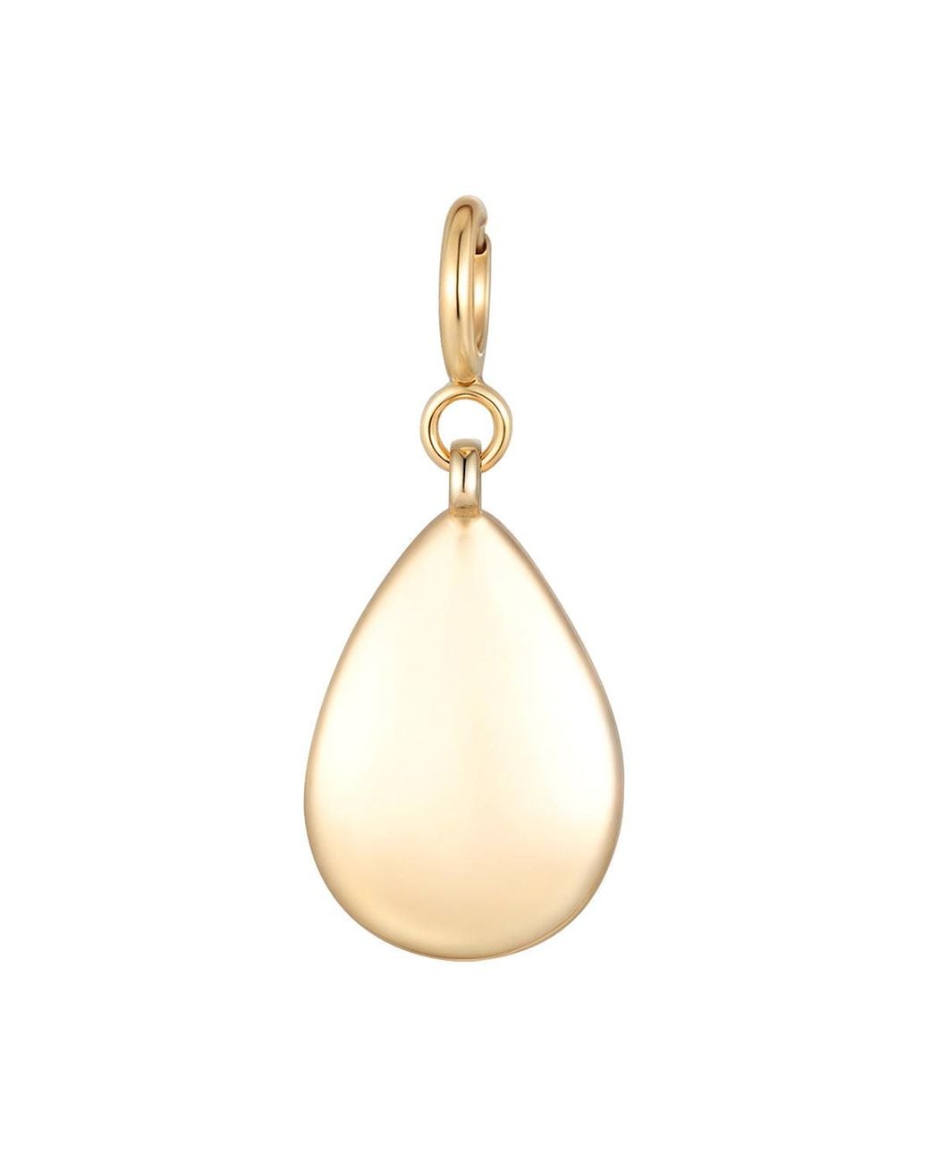 Larisa Beaumont Metallic Honesty Charm – 14K Solid Teardrop Pendant