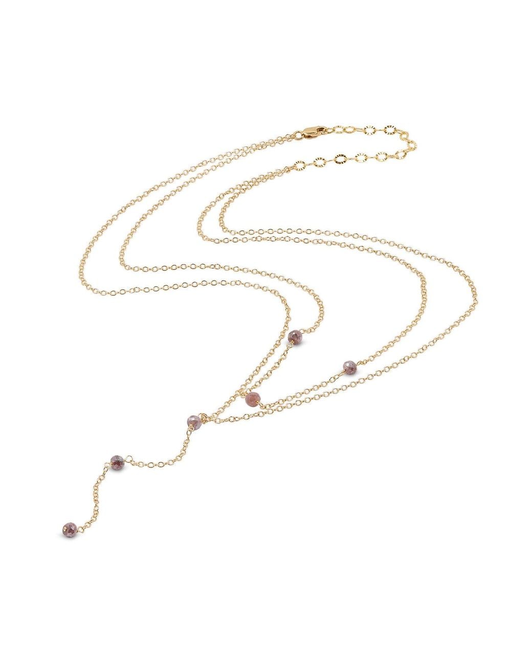 Heather Hawkins Jewelry Metallic You Wish Draped Y Necklace