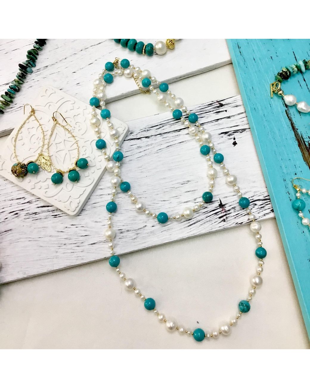 Farra Metallic Freshwater Pearls With Multi-Way Necklace