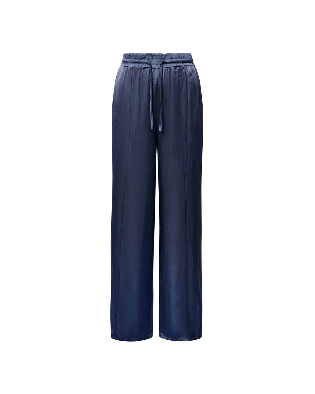 James Lakeland Blue Wide-Leg Drawstring Trousers