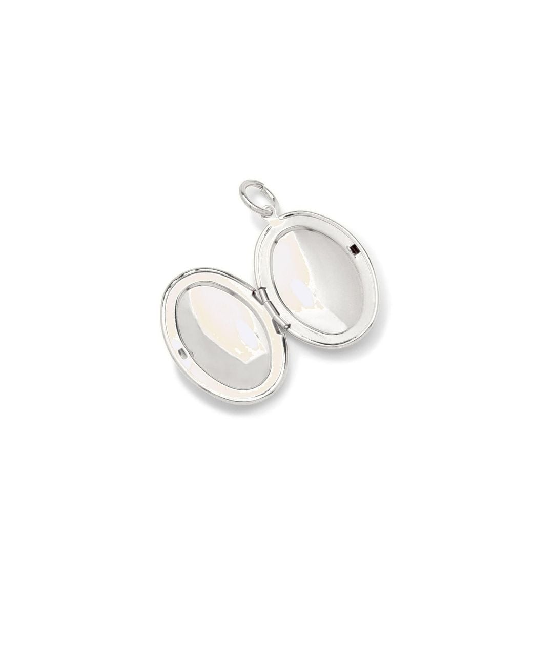 Jaredjamin White Smooth Necklace Pendant Locket