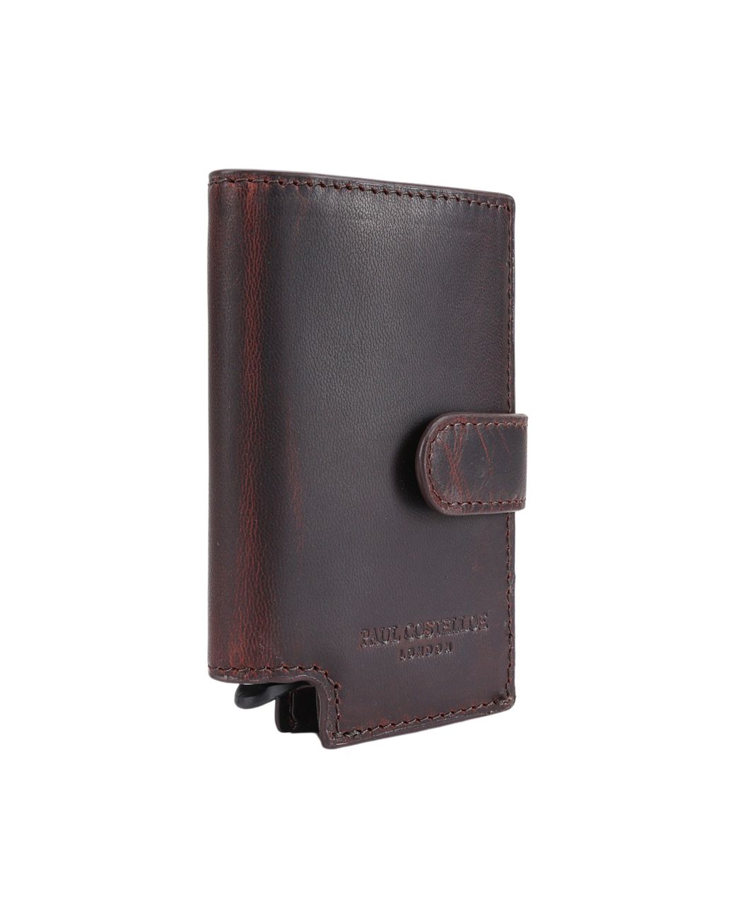 Paul Costelloe Blue Elio Leather Passport Holder for men