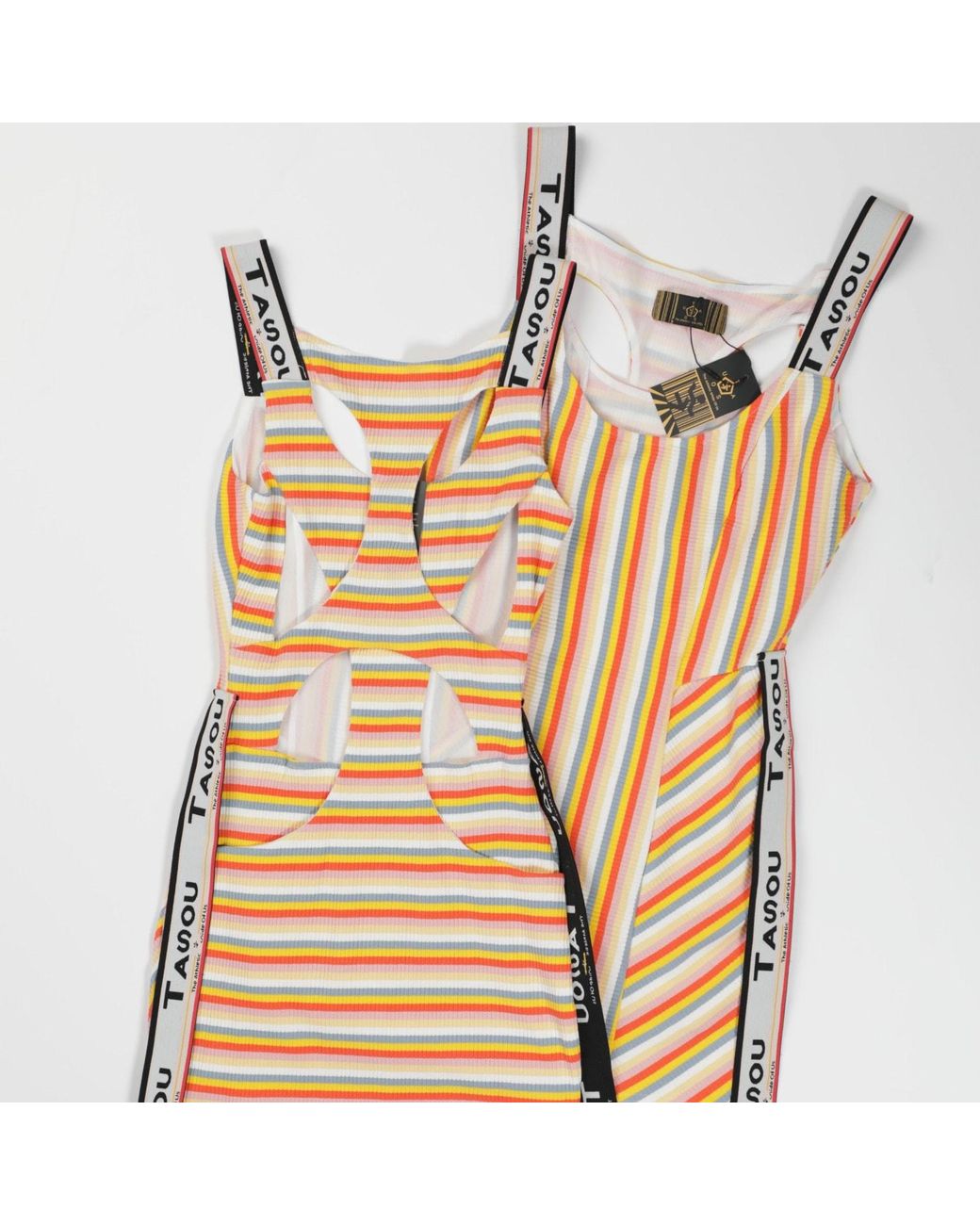 Chuks Collins Orange Multi-Colored Ade Act- Self Dress- Diffusion Collection