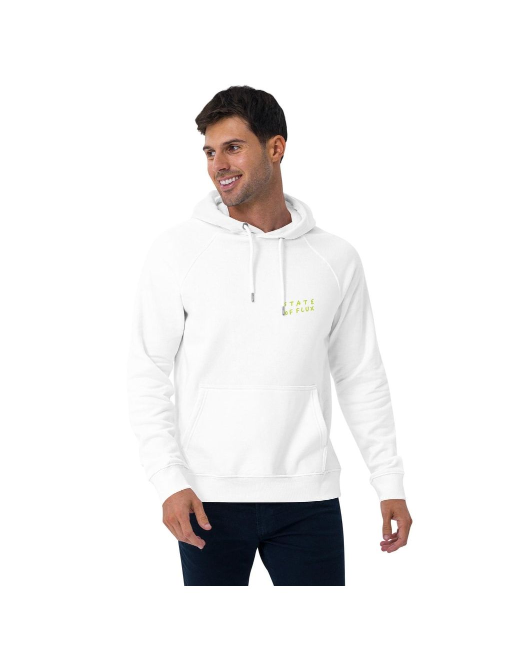Anchor and Crew White Seventeen State Of Flux Editions Organic Cotton Hoodie