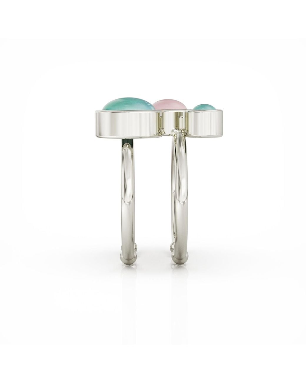 Linda Fiore Metallic Aurora Ring Sterling