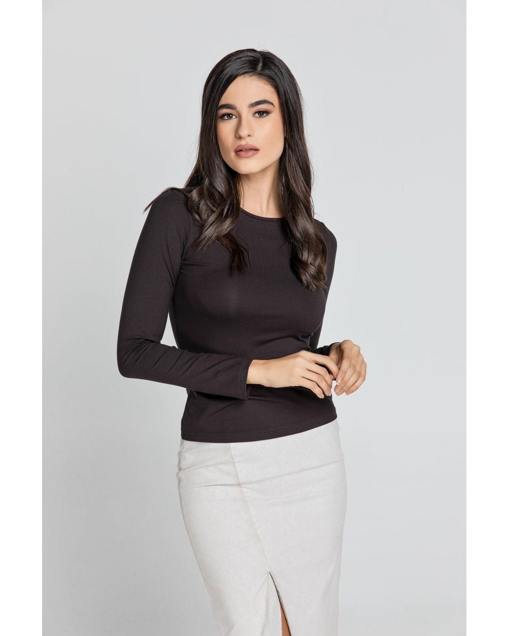 Conquista Black Dark Jersey Top