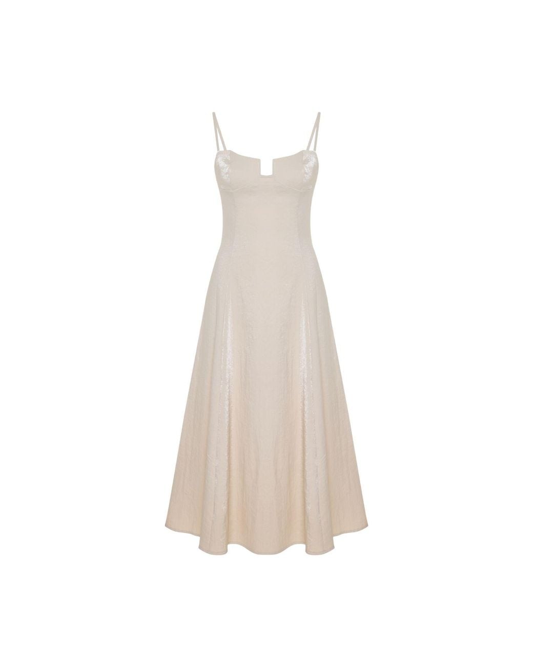 Pcfg Natural Neutrals Daydreamers Strappy Midi Dress