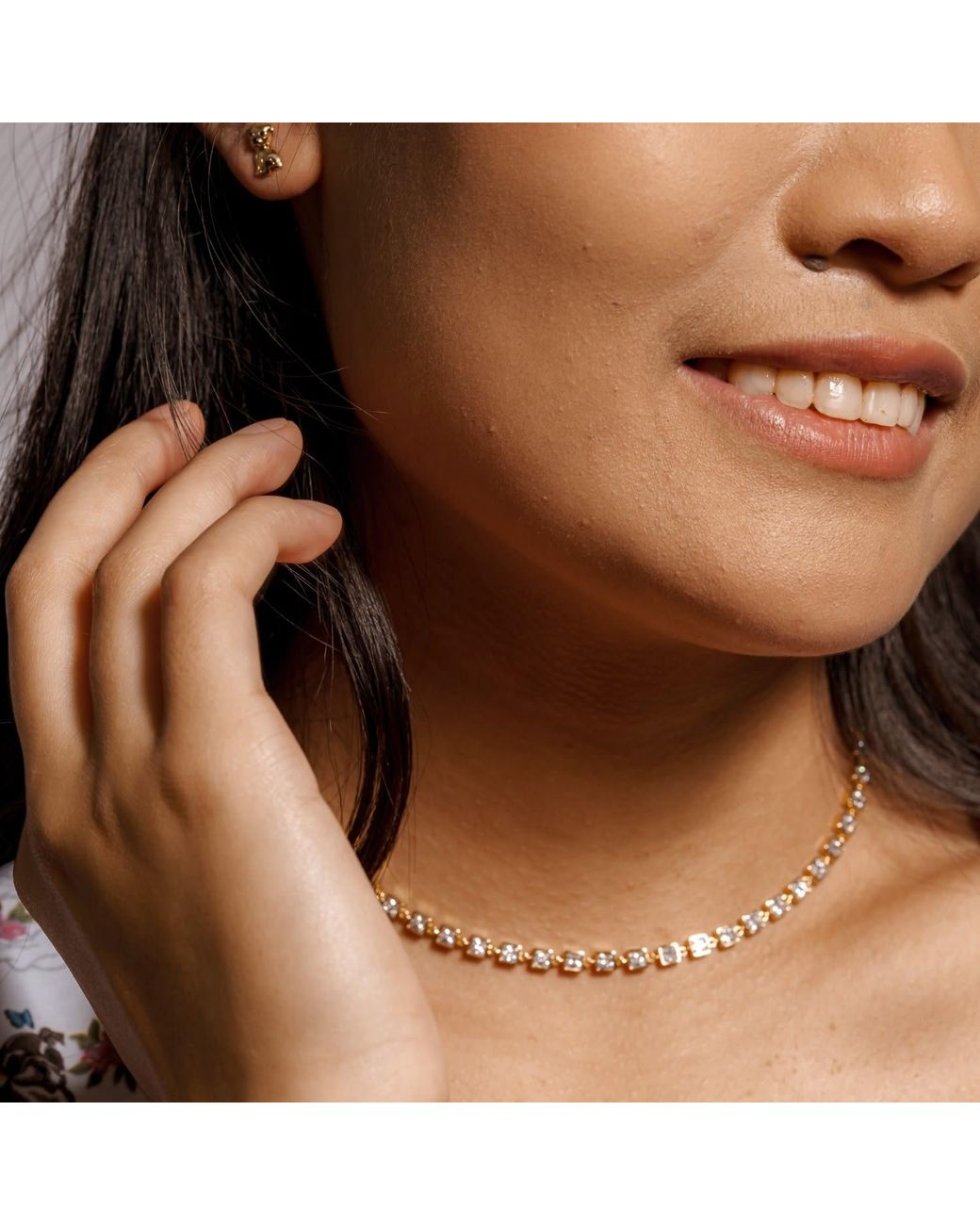 Cloud Haven Metallic Pure Heart Choker